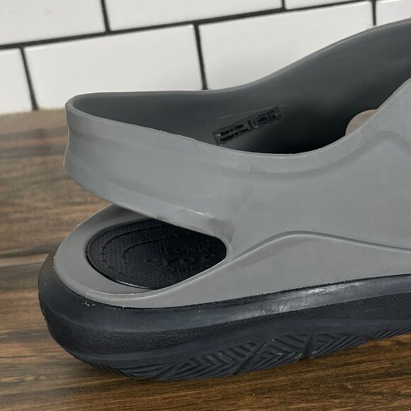 CROCS Swiftwater Expedition Mens Size 12 Shoes Gray Black Adventure Sandals - Picture 7 of 16